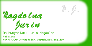 magdolna jurin business card
